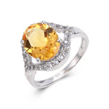 yellow gemstone ring, natural gemstone ring, rare gemstone ring design