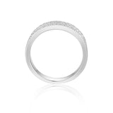 Sleek Baguette White Topaz Sterling Silver Ring, $ 50 - 100, White Topaz, White, Baguette, 925 Sterling Silver, 5, 6, 7, 8, Eternity