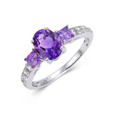 Affordable ring design, Ring for gifting, Affordable ring designs for women, Amethyst ring on a budget