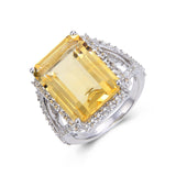 Statement Octagon Citrine Ring
$ 150 – 200, $ 200 – 300, 8, 9, Emerald Cut/Octagone, Citrine, Golden Yellow, White, White Topaz, 925 Sterling Silver, Statement