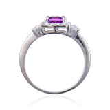 Lab created sapphire ring,