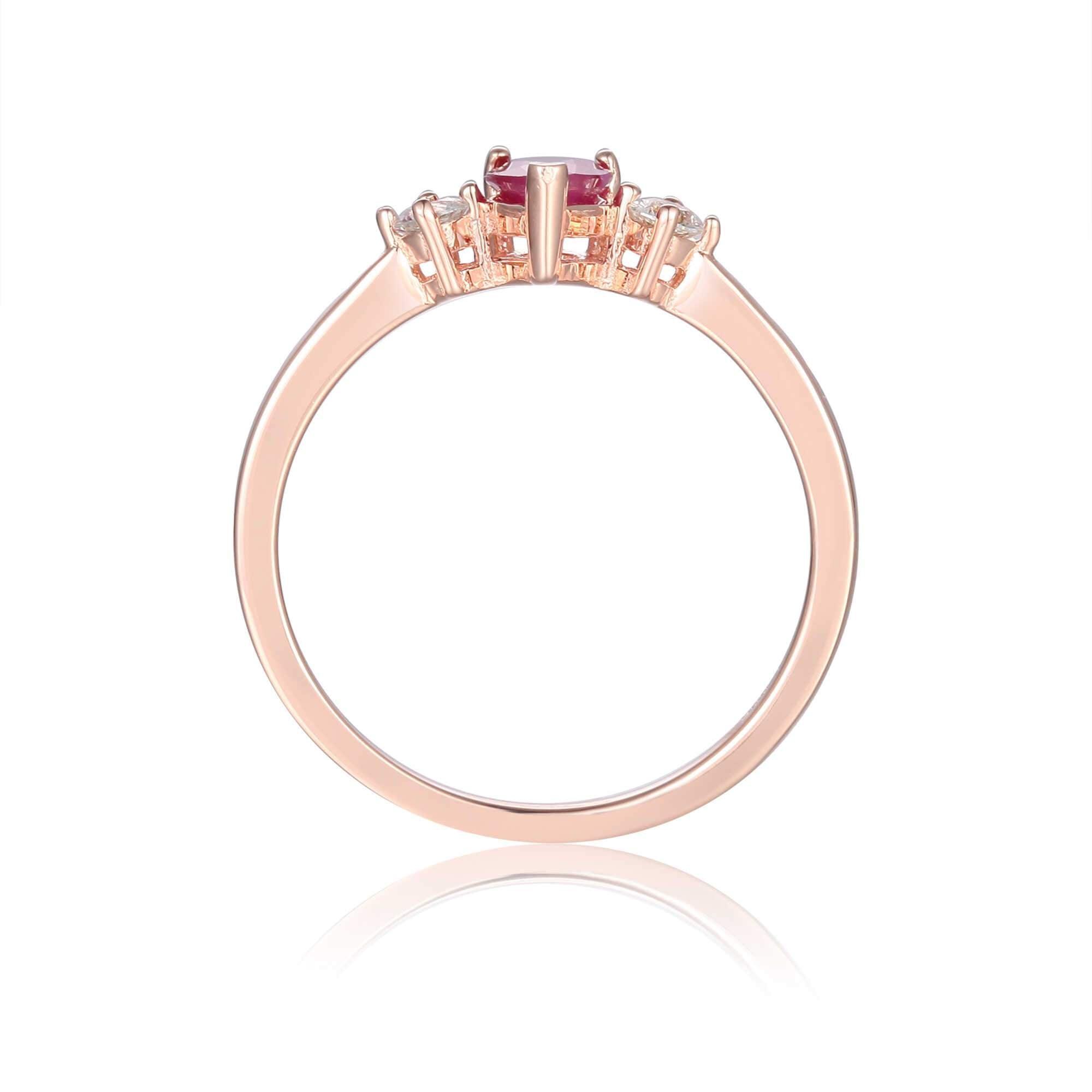 Genuine ruby rings