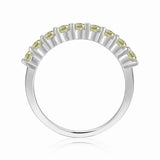 Half Eternity Ring for Women- FineColorJewels